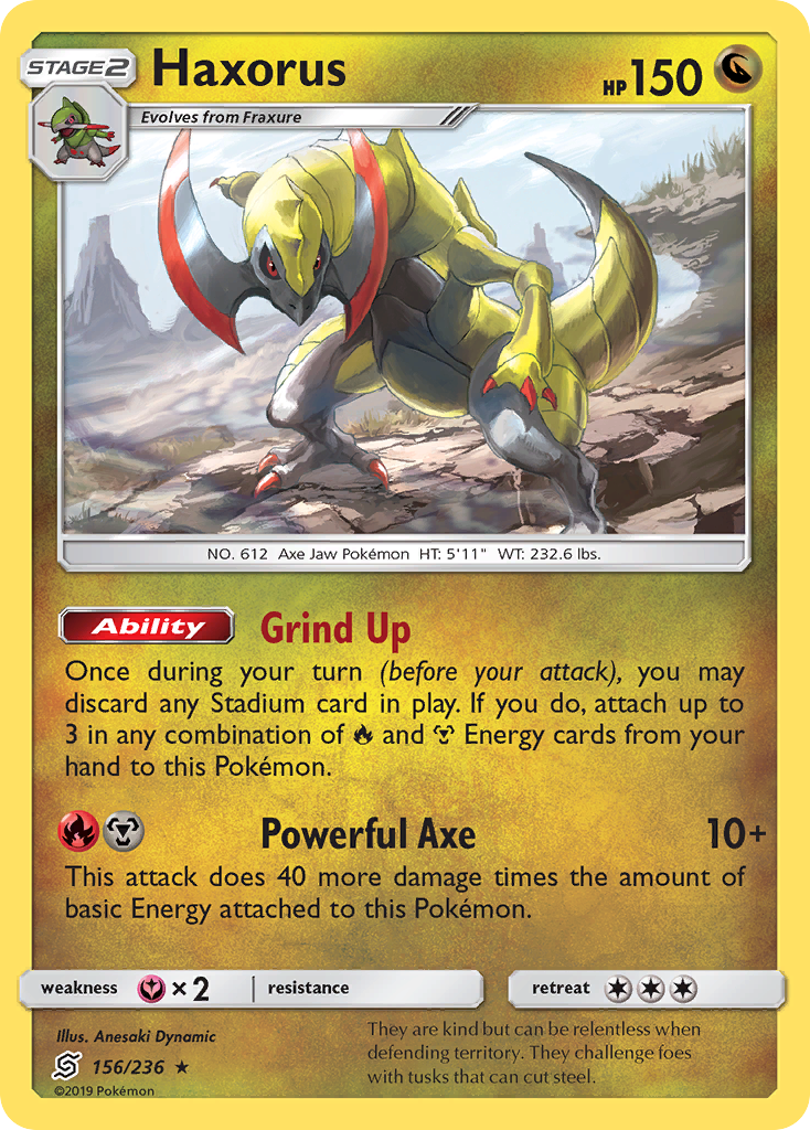 Unified Minds Holo Haxorus #156/236